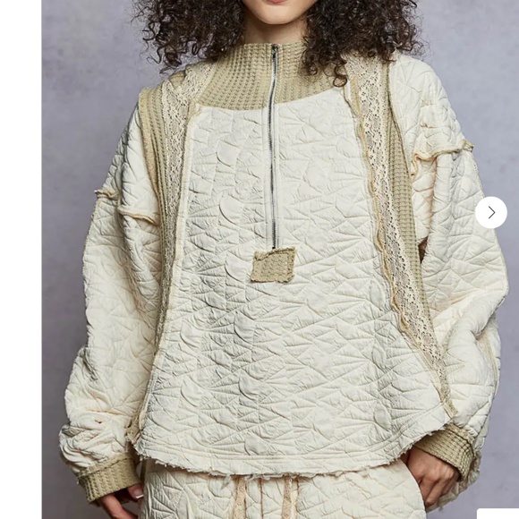 POL “ Shayle 2 “ POL Quilted Joggers and Hoodie 2 Piece Set 75& 56 - Picture 1 of 7